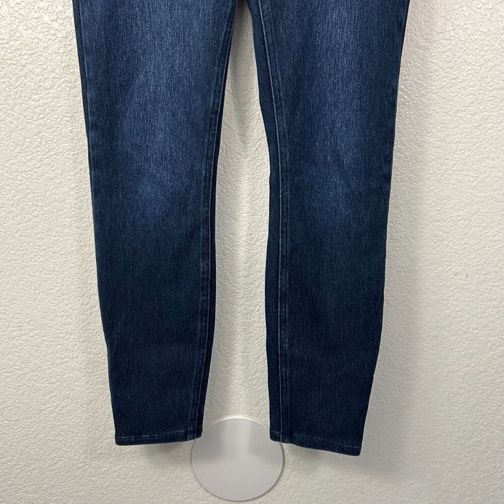 Spanx Pull-On Ankle Jean-ish Leggings Dark Wash Tummy Control Slimming - Picture 4 of 8
